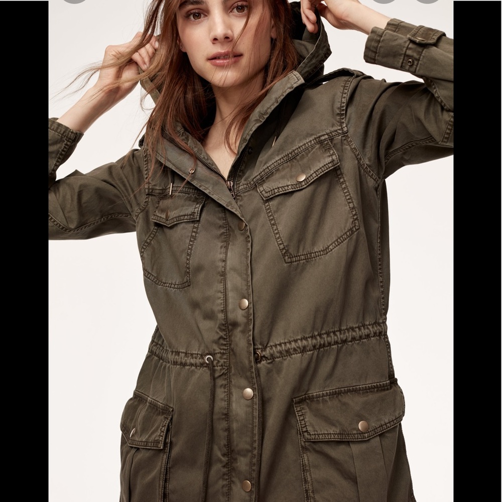 ARITZIA Talula Jacket. Military style. Grey. Size Small